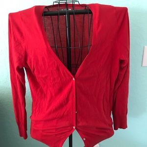 Old Navy Red Cardigan